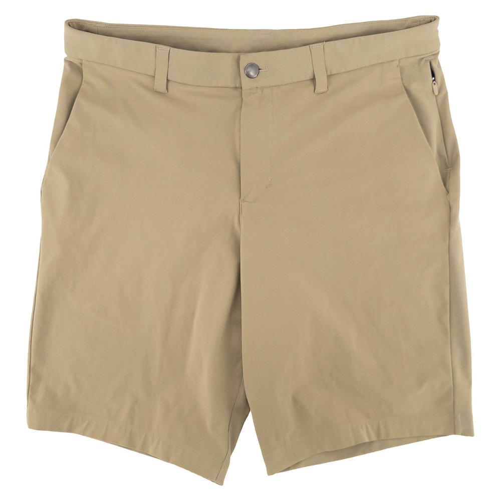 Lululemon Mens 33 Commission Relaxed Short Khaki Warpstreme 11" Chino Style Golf
